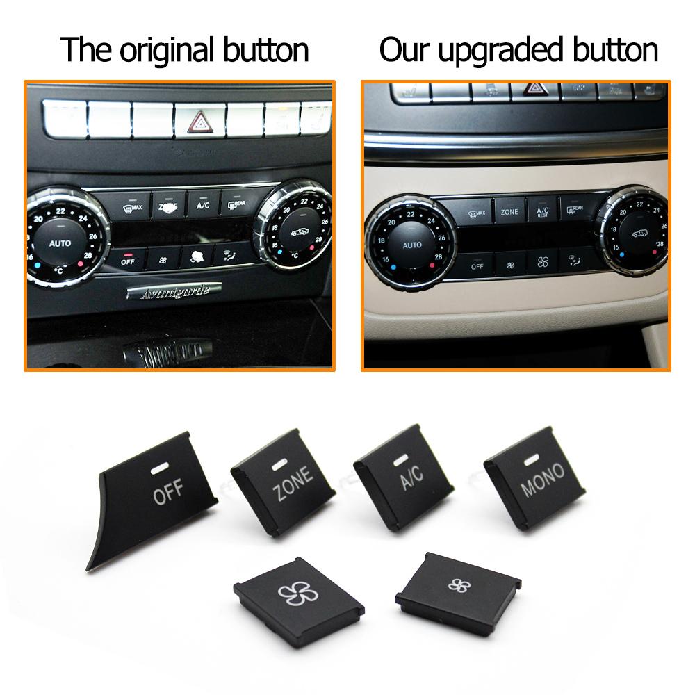 Dashboard Air Conditioner Wind Volume Heater Climate Control Ac Buttons For Mercedes Benz C GLK Class W204 X204 C180 C200 C300