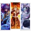 Demon Slayer Scroll Poster Rengoku Kyoujurou Home Decor Kamado Tanjirou Living Decoration Hanging Painting Kids Gift Posters