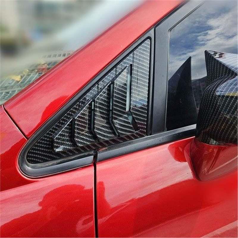 Ниссан Тиида 05-10 Передние треугольные жалюзи на окна - Внешняя модификация в стиле Mustang