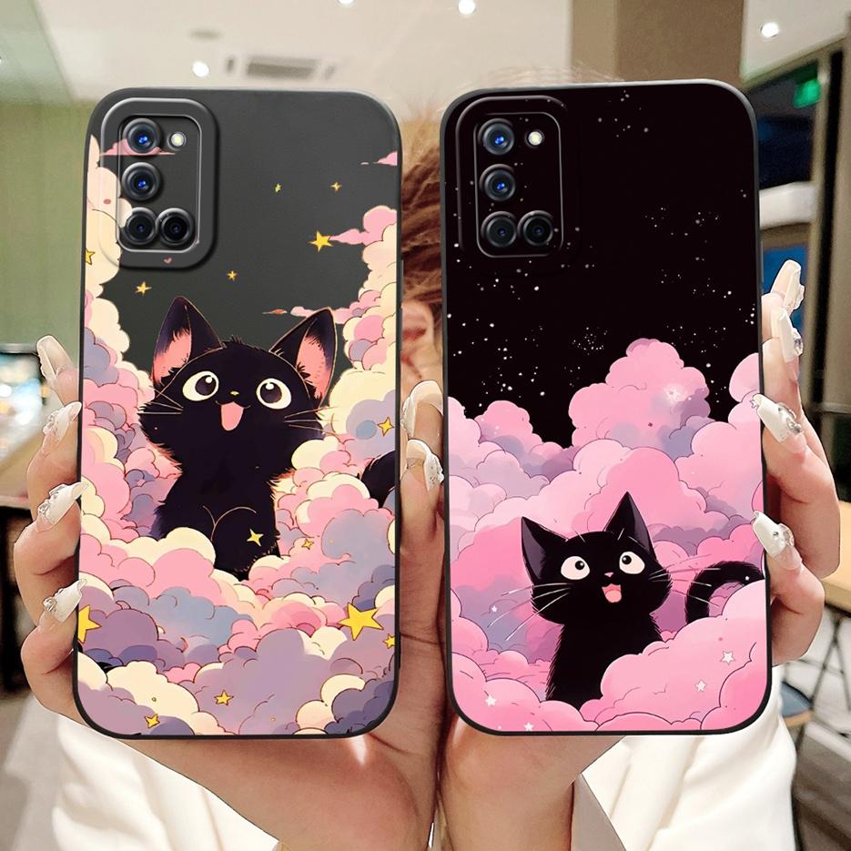 Чехол для Oppo A52 A72 A92 Стильные Цветы Милый Расписной Чехол Мягкий ТПУ Матовый Чехол для Телефона Для Oppo A92 A 52 72 OppoA52 OppoA72 Сумки