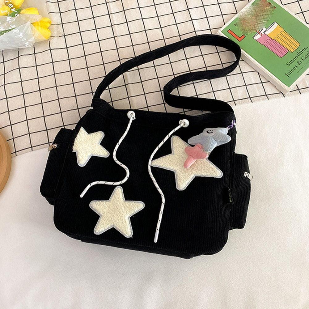 Lipstick Bags Girls Cosmetic Bags Y2k Style Star Shoulder Bags Korean Handbags Women Crossbody Bag