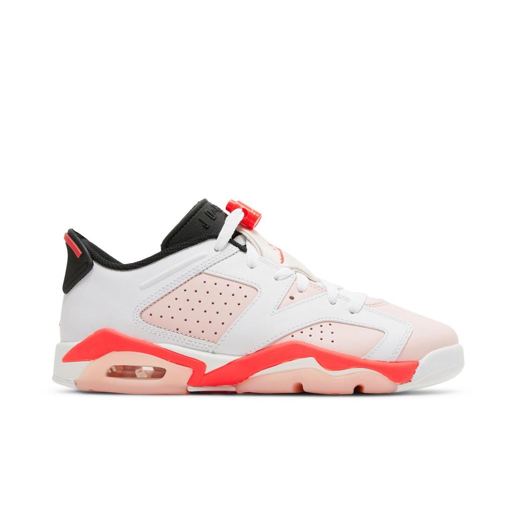 Air Jordan 6 Retro Low Grade School 'Atmosphere' (Unisex) White / Atmosphere / Infrared 23 Kids' Basketball Shoes 768878 102
