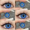 Eyeshare Various Styles of Colored Contact Lenses, Sweet and Cute Pink Contact Lenses, Gentle and Smart Blue and Gray Lenses, 2 Pieces/Pair Per Year