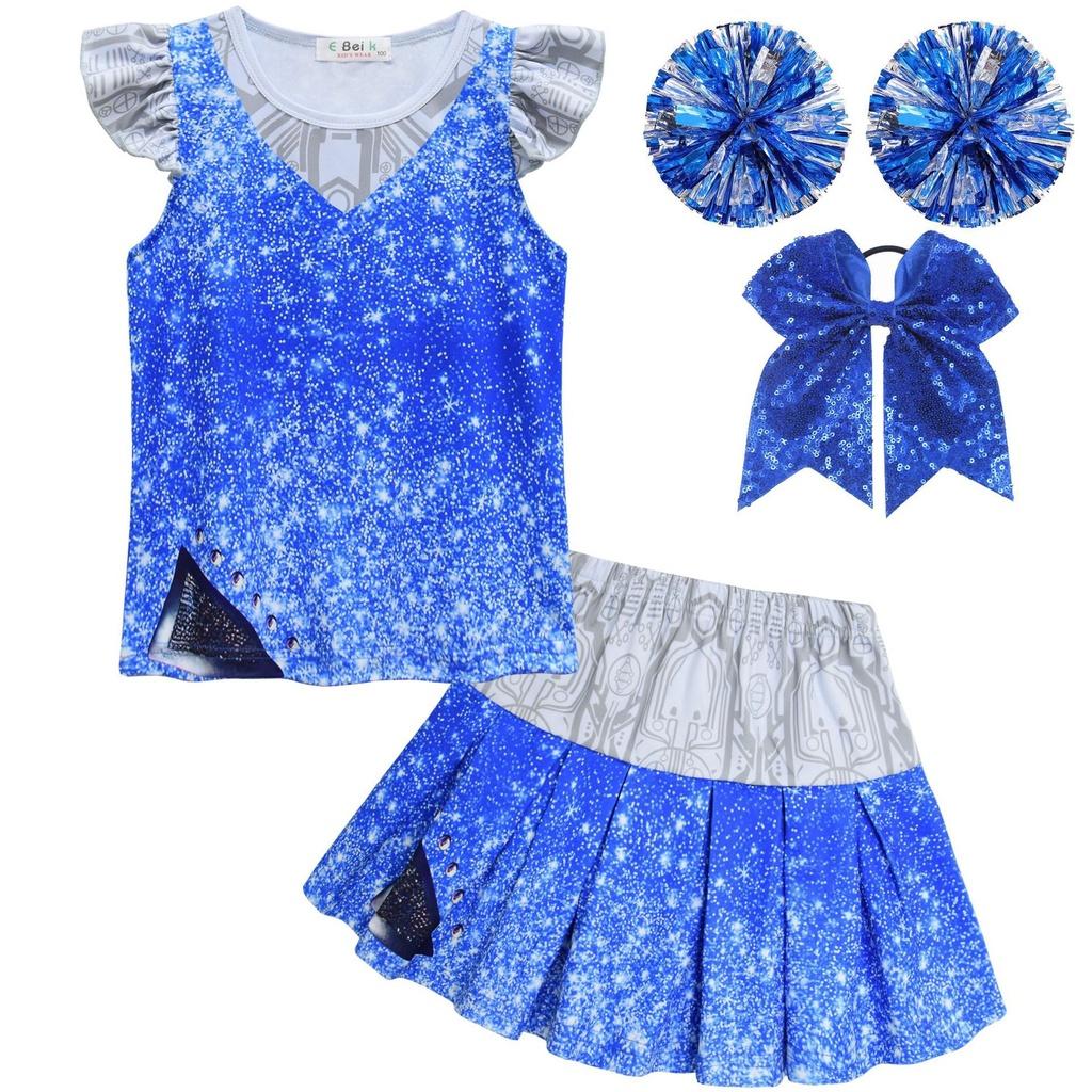 Creepy Zombies 3 Cheerleader Cosplay Costume For Girls Perfect Gift For Halloween
