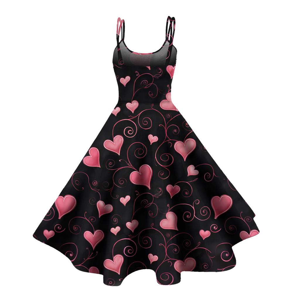 Женское платье с принтом, сексуальное, с открытыми плечами, панк, винтажное