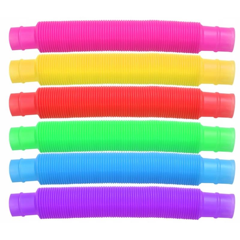 Pop Tubes Sensory Tubes Squishy Anti-Stress Thick XXL Toy 6 pcs