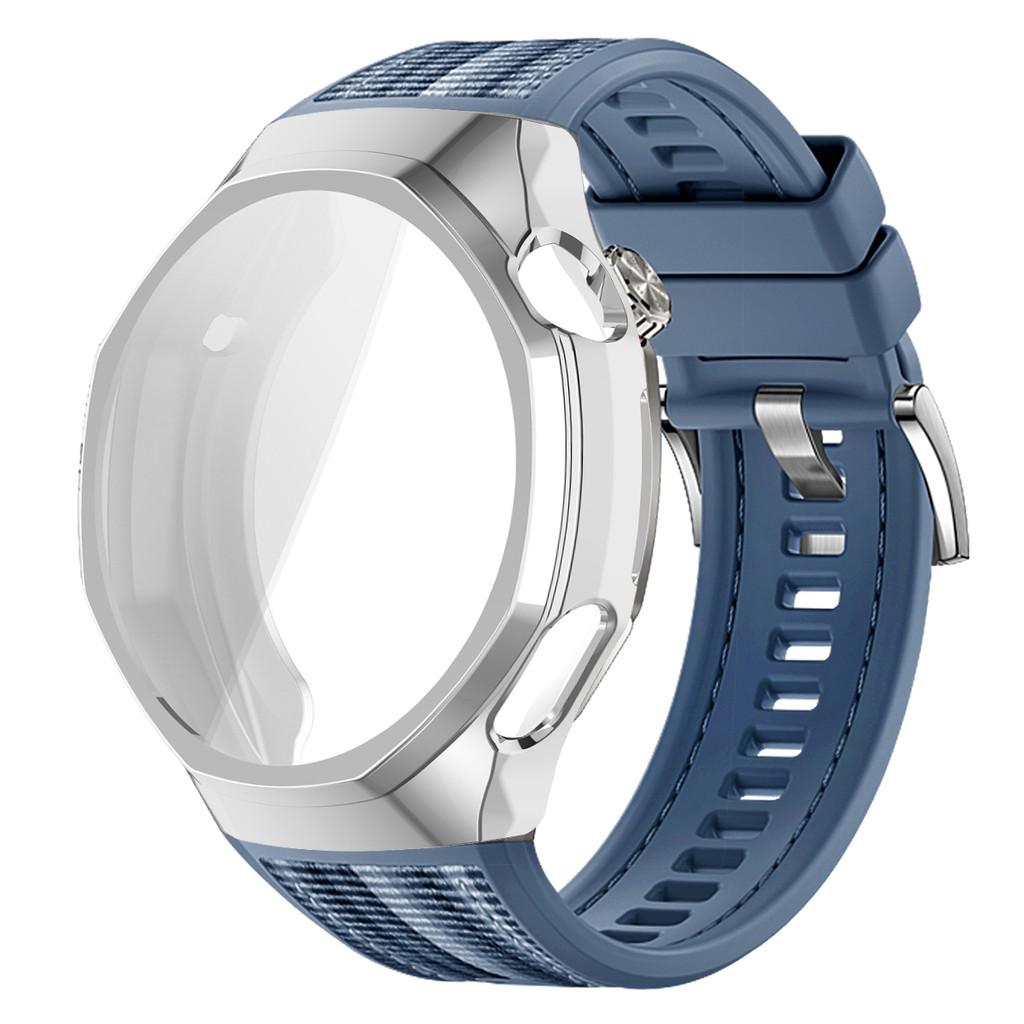 TPU Soft Case+Silicone Sport Woven Bracelet Band With TPU Protector Bumper Shell Cover For Huawei GT6 Pro 46mm