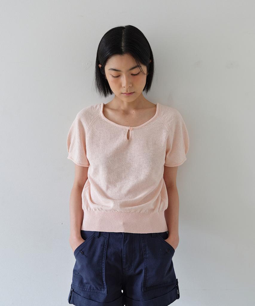 AHWE Summer Boat Neck Knit_Peach