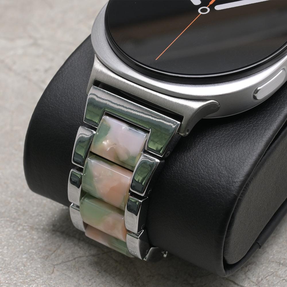 Женский ремешок из смолы для Samsung Galaxy Watch 8 Classic 46 мм 8 44 мм 40 мм Стальной ремешок для GALAXY Ultra 47 мм 2025 Браслет