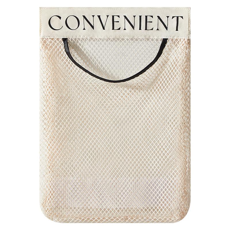 Сетчатый настенный органайзер большой вместимости, многофункциональная сумка для хранения продуктов, многоразовый кухонный инструмент для хранения и организации