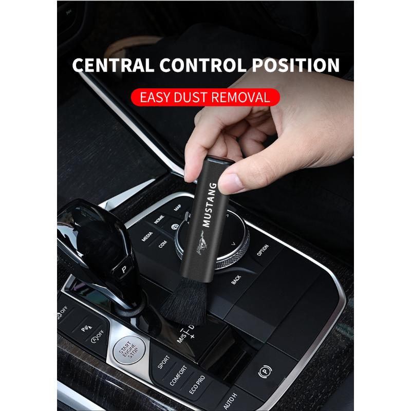 Щетка для чистки салона автомобиля Телескопическая Маленькая Мягкая Щетка Аксессуары Для Ford Mustang 2005 2006 2007 2008 2009 2016 2017 GT Гитара Пикгард Элеонор