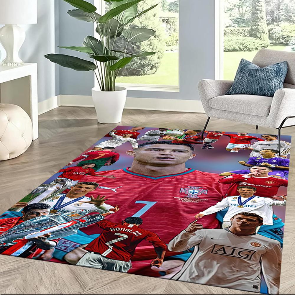 Cristiano Ronaldo Area Rug Perfect For Living Rooms Entryway Game Room Foyer Antislip Rug Anime Office Decor Perfect Birthdaychristmas Gift Idea