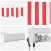 Retractable Awning Red and White 300 x 250 x 165 cm