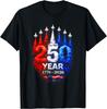 250 лет Америка 1776 2026 250-й США Патриотическая 4 июля Футболка