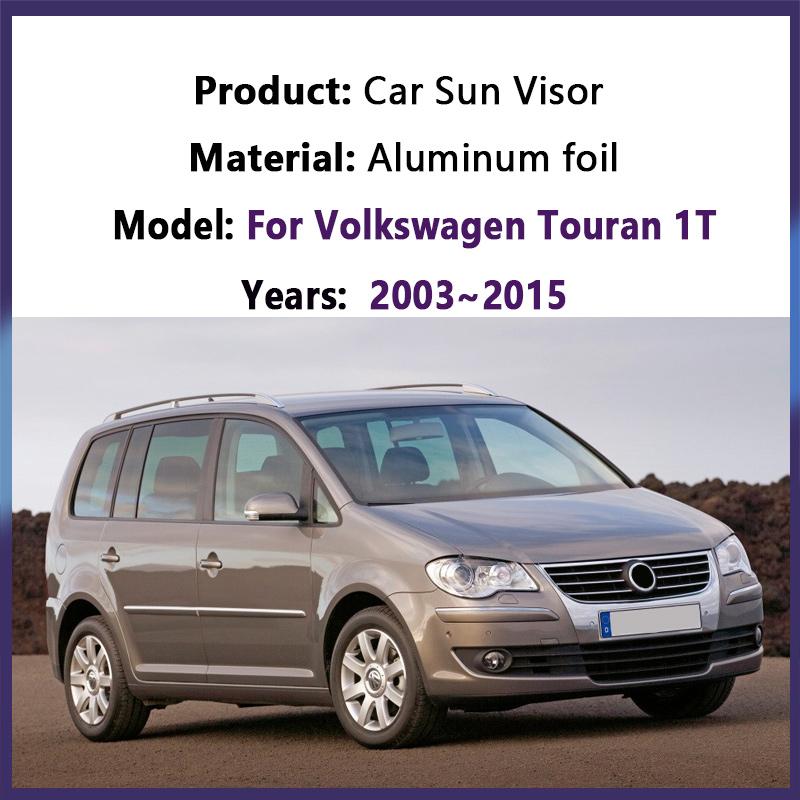 Автомобильные солнцезащитные козырьки для Volkswagen VW Touran 1T 2003~2015 2004 2008 2009 2011 2013 Анти-УФ Защитные чехлы на боковые стекла и лобовое стекло Аксессуары