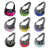Pet Carrier Backpack Large Capacity Zipper Closure Hands-Free Mesh Sling Bag Breathable Design Mesh Cloth Crossbody Shoulder Bag