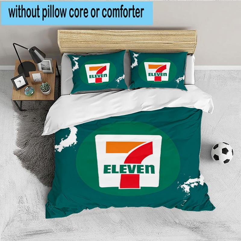 Seven eleven 3PCS Bedding set,Ideal for 1pc Duvet Cover And 2pcs Pillowcases Perfect for Fan gift,Ideal for Bedroom, Dormitory