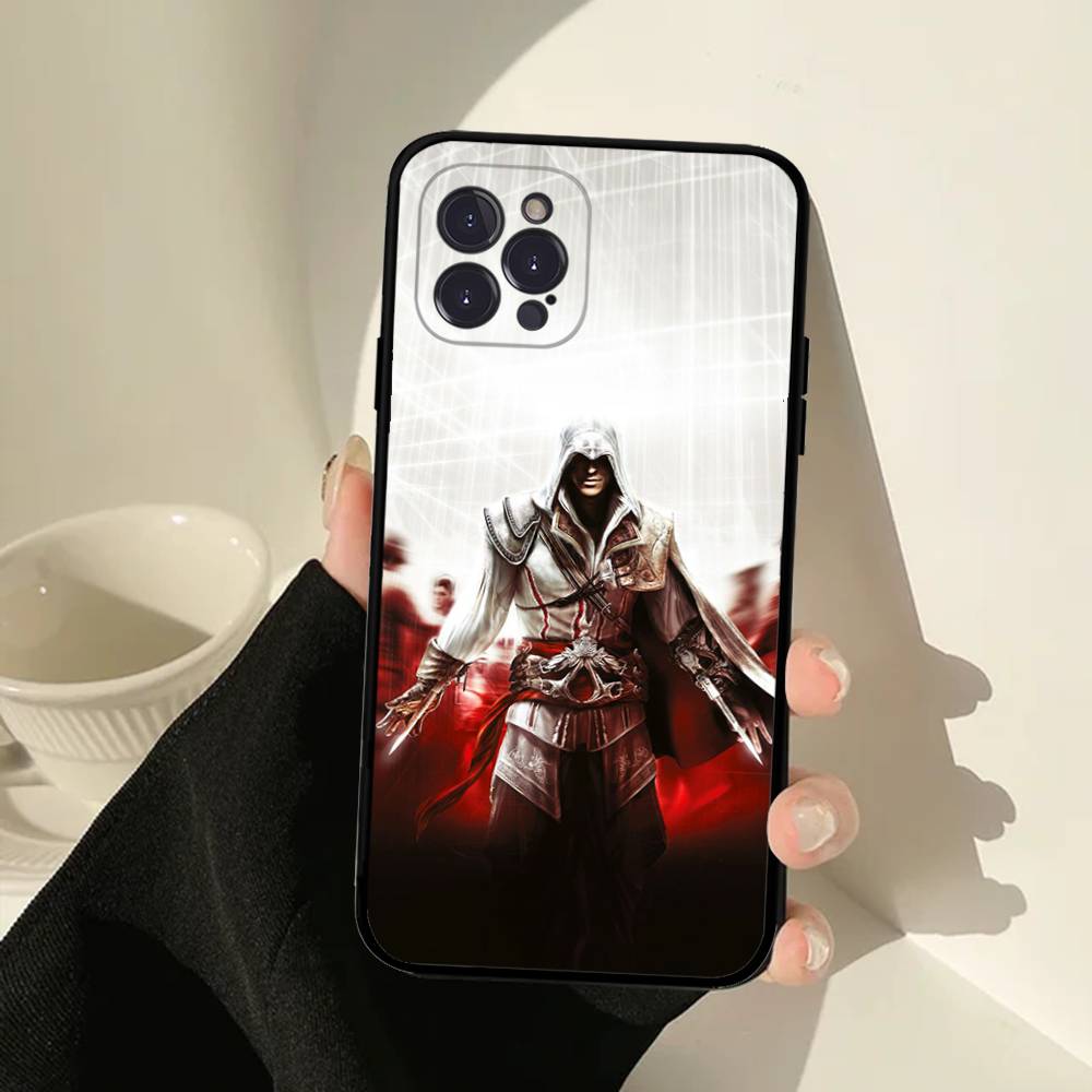 Игра A-Assassins C-Creed Для iPhone 17 16 15 14 13 12 11 Pro Max Plus Ударопрочный Черный Мягкий Чехол для Телефона