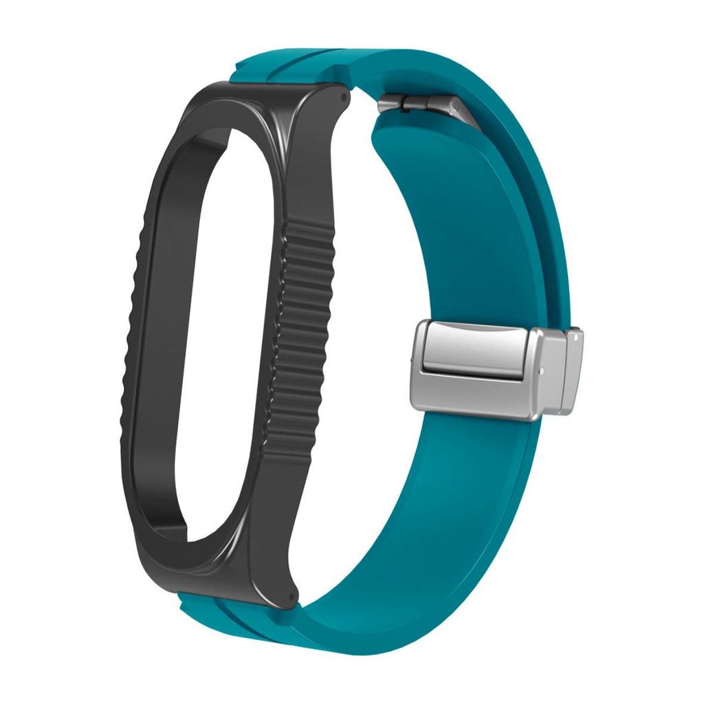 Складной магнитный силиконовый ремешок для Xiaomi Mi Band 3-8