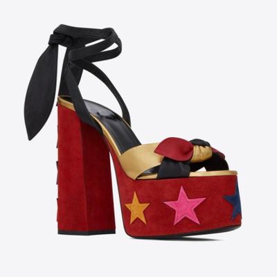 Новые женские босоножки с принтом, туфли на высокой платформе и толстом каблуке, летние туфли с открытым носком и ремешком на щиколотке, туфли для вечеринок на высоком каблуке Sandalia