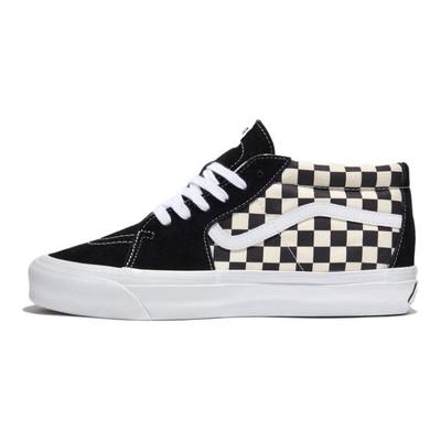 Sk8-Mid Reissue 83 LX Checkerboard — кроссовки унисекс черные белые VN000CQQ2BO