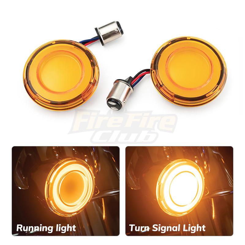 Передний светодиодный передний поворотник для мотоцикла, 1157, стиль пули для Harley Touring Breakout CVO Road Glide Fat Boy