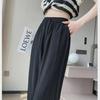 Women's Summer Pleated Zen Wide-Leg Pants - High-Waist, Lightweight, Casual, and Straight-Legged with a Yamamoto Style Draped Design.