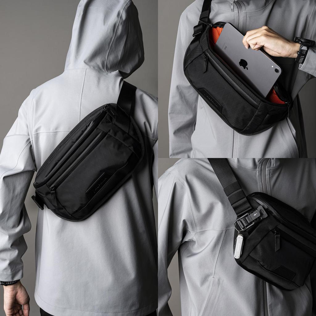 Сумка-мессенджер ALPAKA Bravo Sling Mini V2 X-Pac X42, наплечная сумка, сумка через плечо, регулируемый ремень, вместимость 2,5 л, подходит для iPad Mini, идеально для