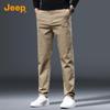 Jeep Мужские повседневные брюки прямого кроя из хлопка высокой плотности
