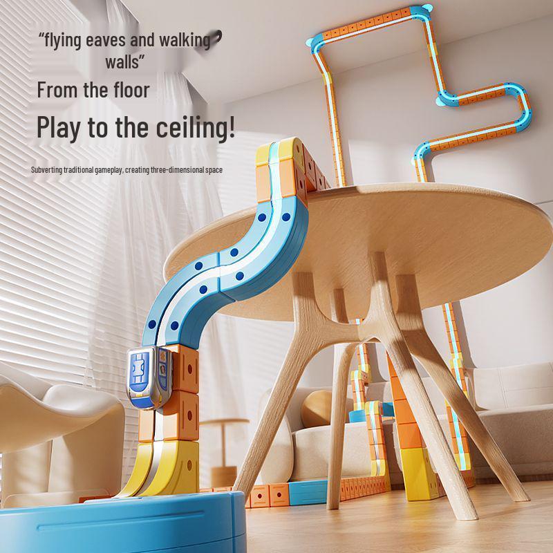 Магнитные антигравитационные строительные блоки: Игрушечная дорога для высокоскоростного поезда для детей