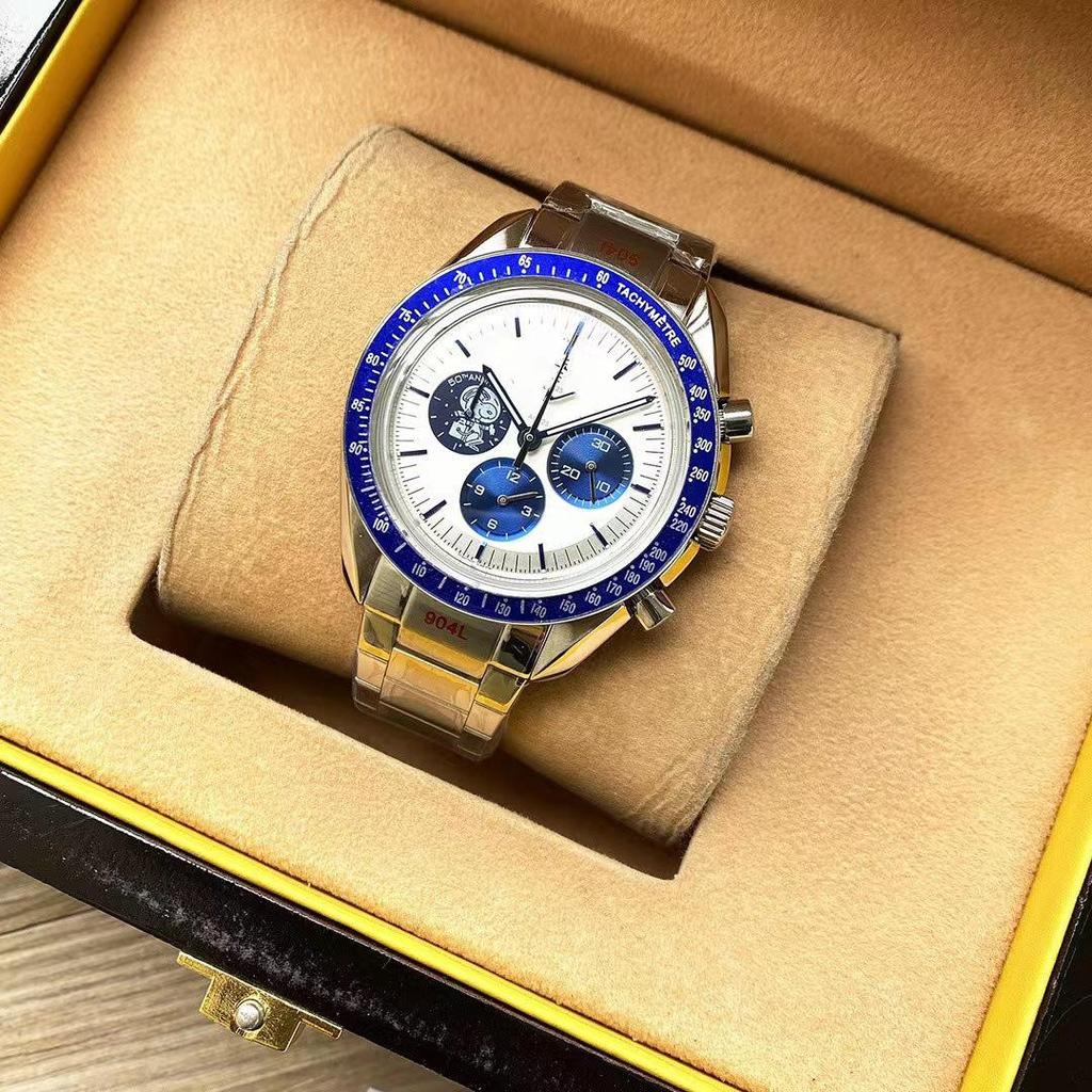 Oujia Super Overlord Трехглазые Шестирукие Многофункциональный Хронограф Кварцевые Мужские Автоматические Водонепроницаемые Часы