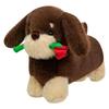 Plush Dachshund Rose Toy Stuffed Animal Baby Doll Home Decoration Gift Kids
