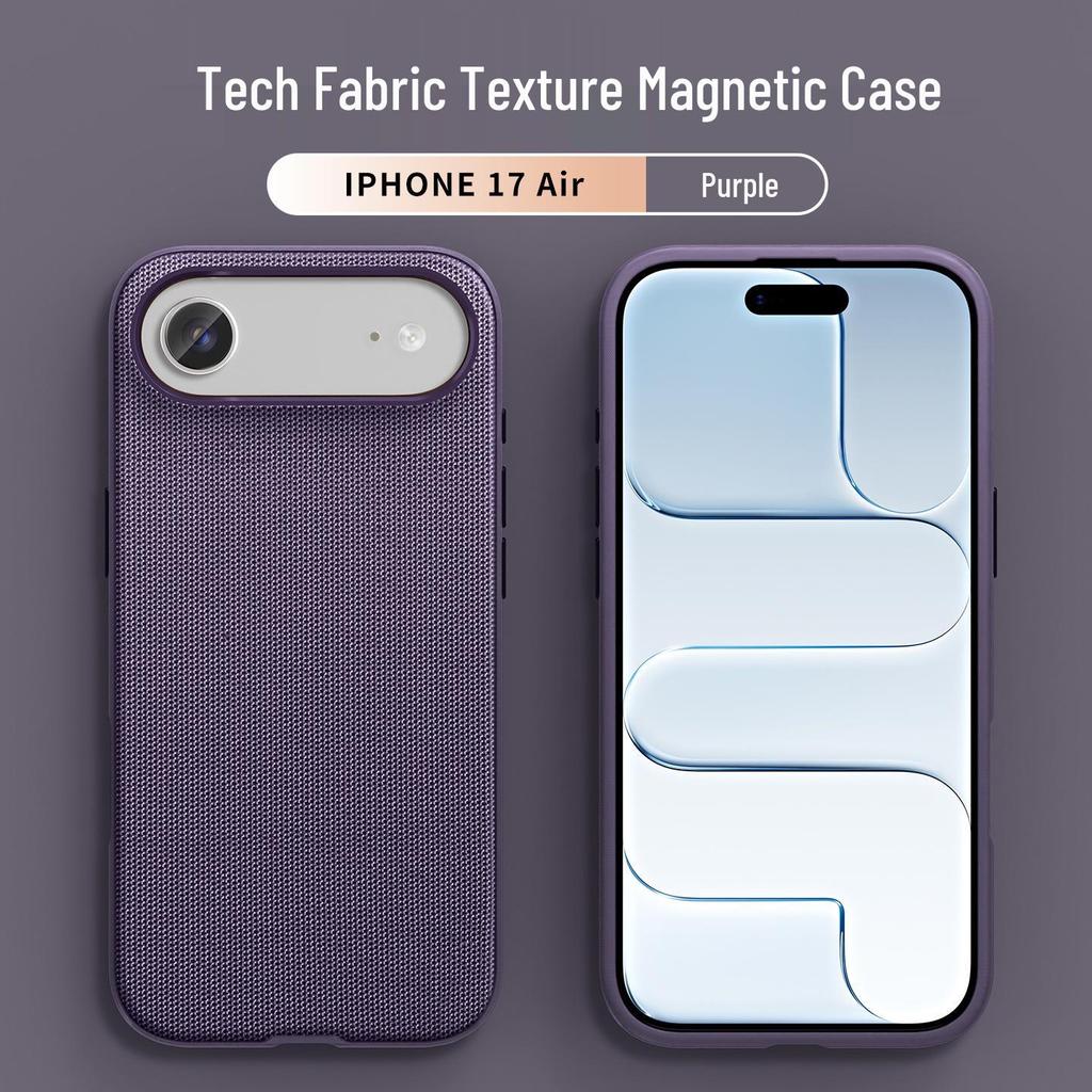 Apple 17 Pro Max Official Fabric Case | Tech Texture | iPhone 16 Magnetic | Drop Protection