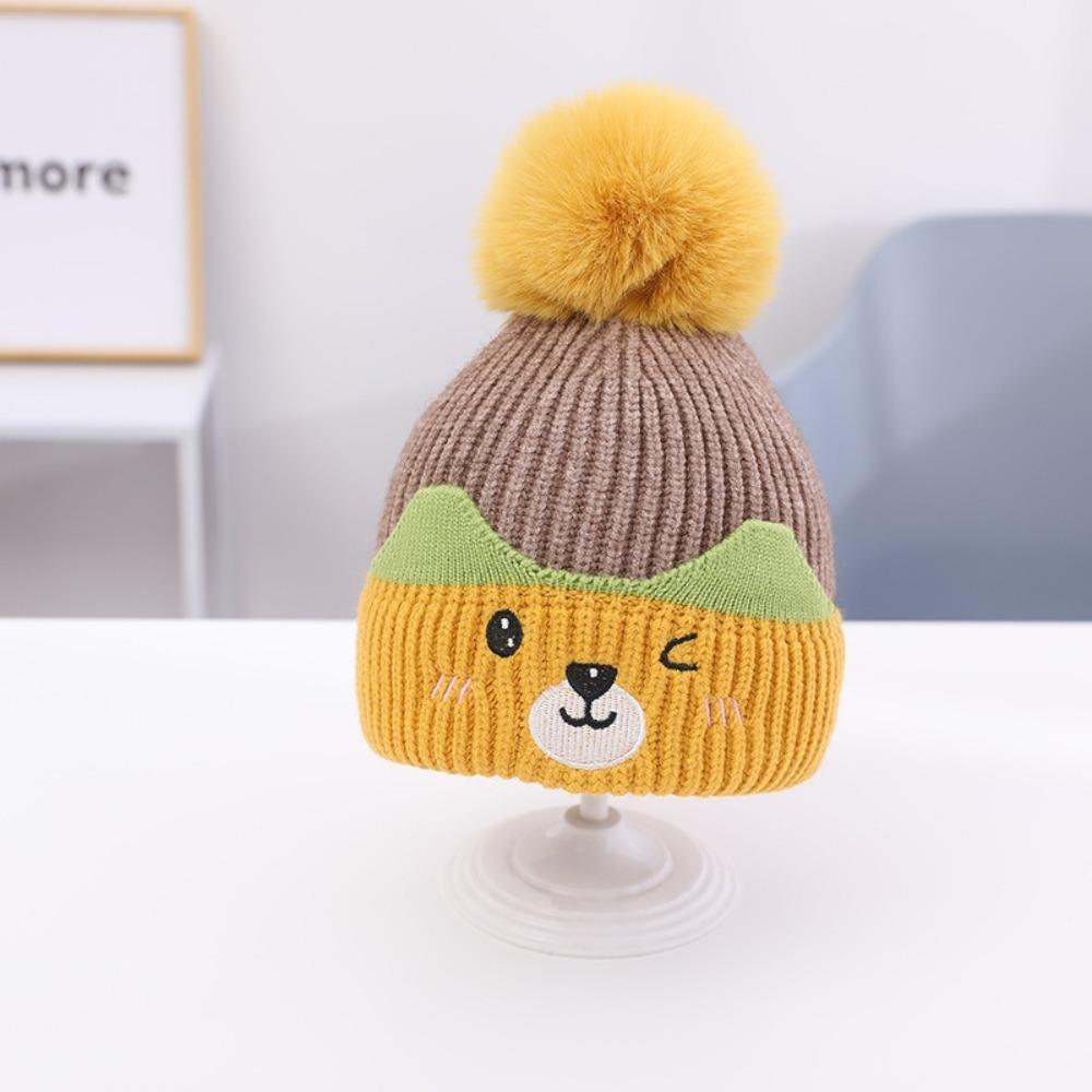 Wool Children Beanies Cute Dinosaur Kids Cap Baby Wear Children Cap Boy Girl