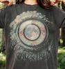 Cosmic Eye Vintage Psychedelic Moon Graphic Comfort Colors® Tshirt, Weirdcore Forest Art Dark Fantasy Gift Tee