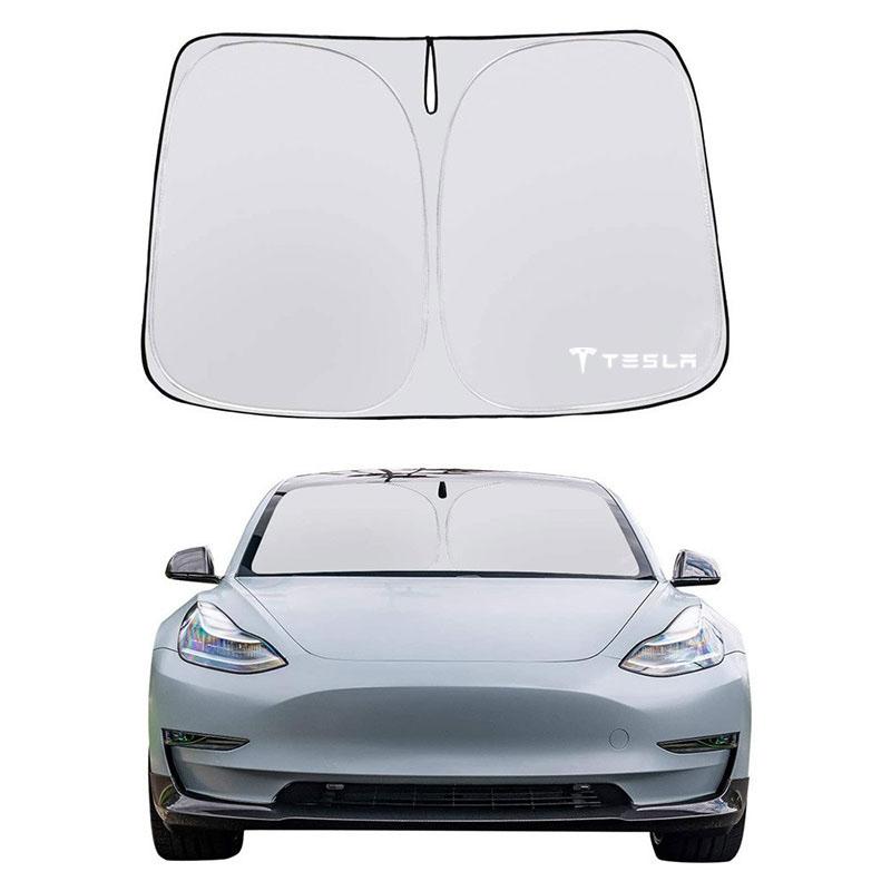 QSGMX1 Sunshade Cove Waterproof Protector Automobile Cover automobile Front Windscreen Cover For tesla model 3 X S Y Car Accessories