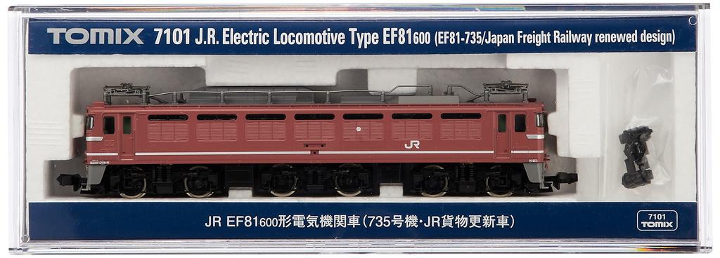 TOMIX N Gauge EF81 600 735 Грузовой вагон для обновления 7101 Железнодорожная модель электровоза JR