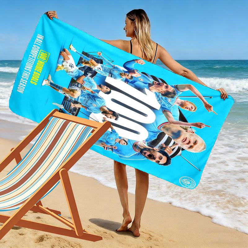 Haaland Legend Print Beach Towel, Large Soft Quick Dry Towel for Beach Camping Swimming