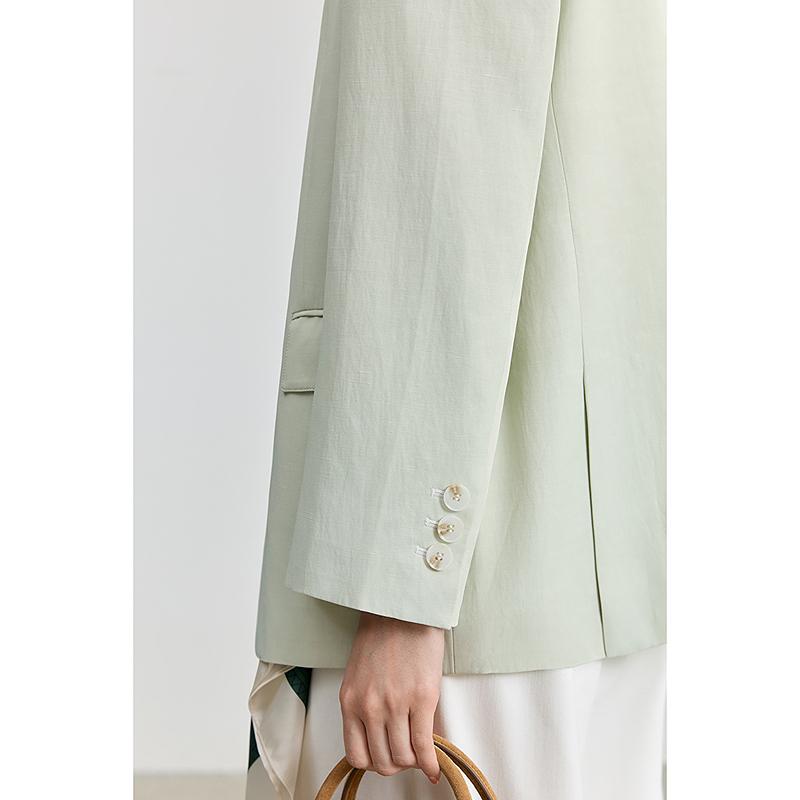 LILY linen Morandi suit jacket
