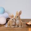 Статуэтка Кролик Скульптура Очаровательное Пасхальное Украшение Смоляная Фигурка Животного для Двора Газона Фермерского Дома