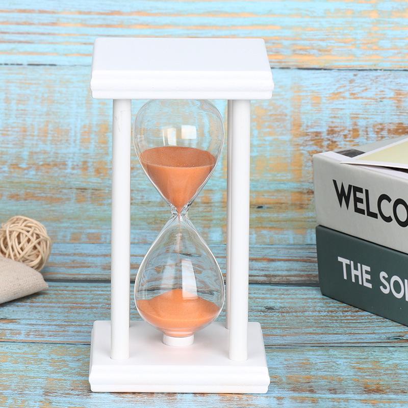 Multicolor Wooden Hourglass: 5/15/30 Minute Timer for Kids' Brushing & Creative Decor