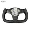 Автомобильный обогрев рулевого колеса автомобильные аксессуары для Tesla персонализированная гоночная кожа индивидуальная модель Y 3 S 2024 Highland Yoke