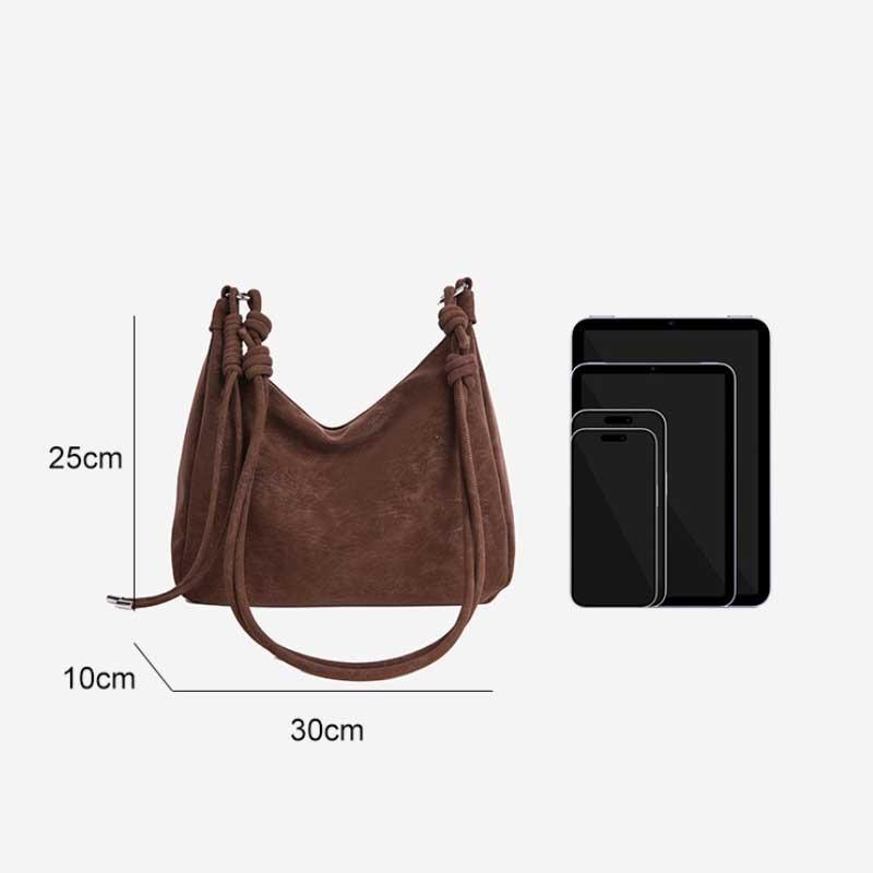 Fall Winter Women's Tote Bag, Faux Suede Crossbody Shoulder Handbag, Spacious & Stylish Purse for Daily Work bolsa