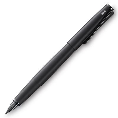 Lamy Перьевая ручка EF Сверхтонкое перо Studio Lux Полностью черная Оригинальный импортный продукт L66AB-EF