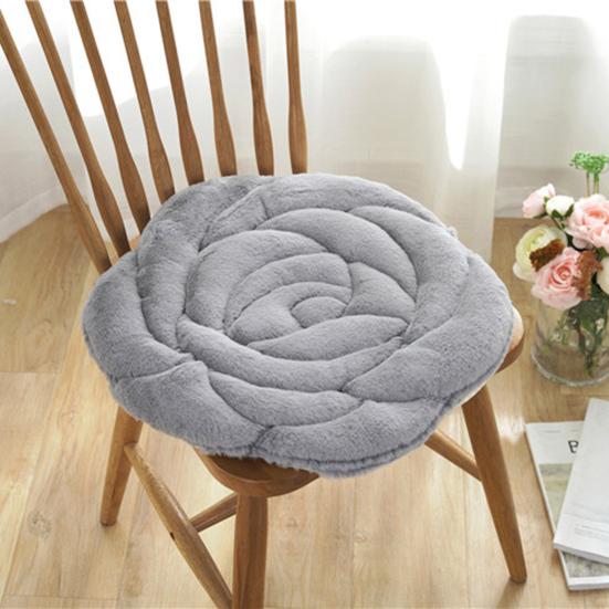 Подушка для сиденья сохраняет тепло, утолщенная супермягкая противоскользящая гранула, защита бедер, круглая форма розы, плюшевый стул, подушка с татами, товары для дома