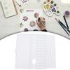 Empty Watercolor Palette Paint Case Box Crafts with Lid Gouache Mixing Tray for
