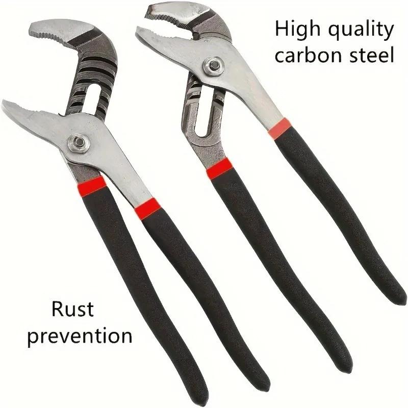 Бренды Generies Плоскогубцы с прямыми губками и пазами Клещи для водяных насосов Клещи для пазовых соединений Ручка из углеродистой стали с высокой видимостью