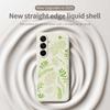 For Samsung Galaxy A17 5G Case Leaves Pattern Printing Straight Edge TPU Phone Back Cover