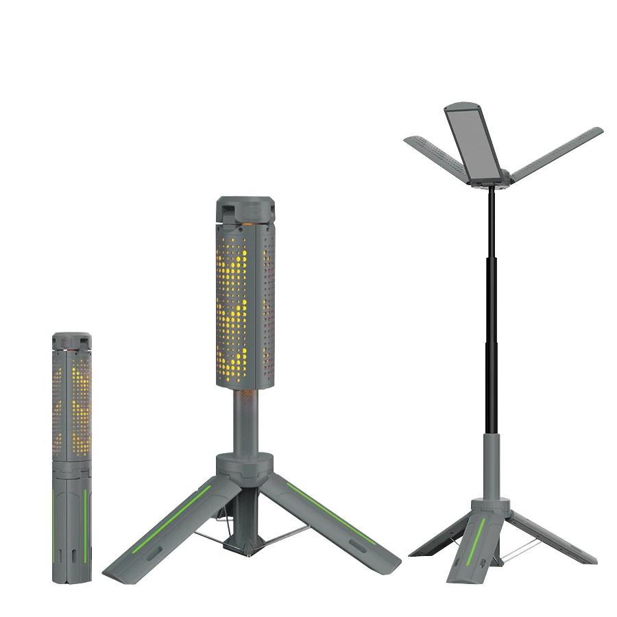 Telescopic Camping Light USB Rechargeable Powerful Lamp with 8000mAh Battery Outdoor Camping 8 Lighting Modes Atmosphere Lights