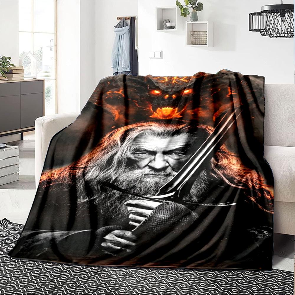Lord Rings Blanket Soft Warm Cozy Perfect for Bed Picnics Office Four Seasons Universal Warmthful Decor Birthday Christmas Gift Blanket